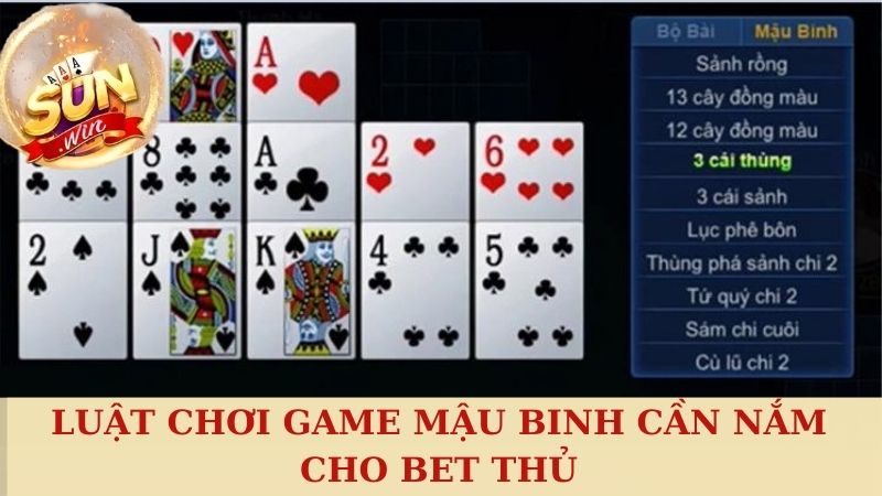 Luật chơi game Mậu binh cần nắm cho bet thủ